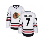 Men's Reebok Chicago Blackhawks #7 Chris Chelios 2017 Winter Classic White Stitched NHL Jersey