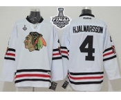 NHL Blackhawks #4 Niklas Hjalmarsson White 2015 Winter Classic 2015 Stanley Cup Stitched Jerseys