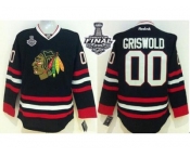 NHL Chicago Blackhawks #00 Clark Griswold Black 2015 Stanley Cup Stitched Jerseys