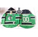 NHL Chicago Blackhawks #00 Clark Griswold Green St. Patrick's Day McNary Lace Hoodie 2015 Stanley Cup Stitched Jerseys