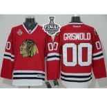 NHL Chicago Blackhawks #00 Clark Griswold Red Home 2015 Stanley Cup Stitched Jerseys