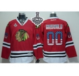 NHL Chicago Blackhawks #00 Clark Griswold Red USA Flag Fashion 2015 Stanley Cup Stitched Jerseys