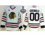 NHL Chicago Blackhawks #00 Clark Griswold White 2015 Stanley Cup Stitched Jerseys