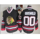 NHL Chicago Blackhawks #00 Griswold Black 2015 Stanley Cup Champions jerseys