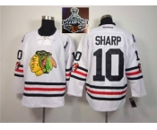 NHL Chicago Blackhawks #10 Patrick Sharp 2015 Winter Classic White 2015 Stanley Cup Champions jerseys