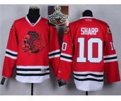NHL Chicago Blackhawks #10 Patrick Sharp Red(Red Skull) 2014 Stadium Series 2015 Stanley Cup Champions jerseys