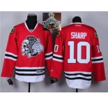 NHL Chicago Blackhawks #10 Patrick Sharp Red(White Skull) 2014 Stadium Series 2015 Stanley Cup Champions jerseys
