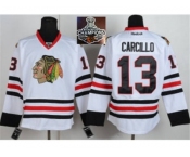 NHL Chicago Blackhawks #13 Carcillo White 2015 Stanley Cup Champions jerseys