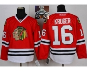 NHL Chicago Blackhawks #16 Kruger Red 2015 Stanley Cup Champions jerseys