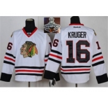 NHL Chicago Blackhawks #16 Kruger White 2015 Stanley Cup Champions jerseys