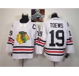 NHL Chicago Blackhawks #19 Jonathan Toews 2015 Winter Classic white 2015 Stanley Cup Champions jerseys