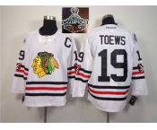 NHL Chicago Blackhawks #19 Jonathan Toews 2015 Winter Classic white 2015 Stanley Cup Champions jerseys