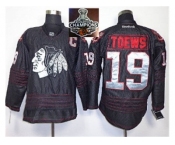 NHL Chicago Blackhawks #19 Jonathan Toews Black Accelerator 2015 Stanley Cup Champions jerseys