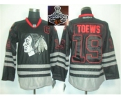 NHL Chicago Blackhawks #19 Jonathan Toews C Patch Black Ice 2015 Stanley Cup Champions jerseys