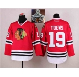 NHL Chicago Blackhawks #19 Jonathan Toews Red 2015 Stanley Cup Champions jerseys