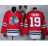 NHL Chicago Blackhawks #19 Jonathan Toews Red(White Skull) 2014 Stadium Series 2015 Stanley Cup Champions jerseys