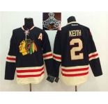 NHL Chicago Blackhawks #2 Duncan Keith 2015 Winter Classic Black 2015 Stanley Cup Champions jerseys