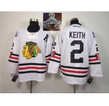 NHL Chicago Blackhawks #2 Duncan Keith 2015 Winter Classic White 2015 Stanley Cup Champions jerseys