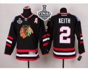 NHL Chicago Blackhawks #2 Duncan Keith Black 2014 Stadium Series 2015 Stanley Cup Stitched Jerseys