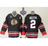 NHL Chicago Blackhawks #2 Duncan Keith Black 2015 Stanley Cup Stitched Jerseys