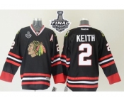 NHL Chicago Blackhawks #2 Duncan Keith Black 2015 Stanley Cup Stitched Jerseys