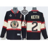 NHL Chicago Blackhawks #2 Duncan Keith Black New Third 2015 Stanley Cup Stitched Jerseys