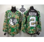 NHL Chicago Blackhawks #2 Duncan Keith Camo Veterans Day Practice 2015 Stanley Cup Stitched Jerseys