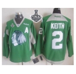 NHL Chicago Blackhawks #2 Duncan Keith Green Practice 2015 Stanley Cup Stitched Jerseys