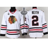 NHL Chicago Blackhawks #2 Duncan Keith White 2015 Stanley Cup Stitched Jerseys