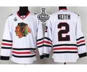 NHL Chicago Blackhawks #2 Duncan Keith White 2015 Stanley Cup Stitched Jerseys