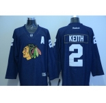 NHL Chicago Blackhawks #2 Duncan Keith blue Jerseys(Denim)
