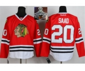 NHL Chicago Blackhawks #20 Saad Red 2015 Stanley Cup Champions jerseys