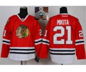 NHL Chicago Blackhawks #21 Stan Mikita Red 2015 Stanley Cup Champions jerseys