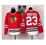 NHL Chicago Blackhawks #23 Kris Versteeg Red 2014 Stadium Series 2014 Stadium Series 2015 Stanley Cup Champions jerseys