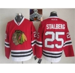 NHL Chicago Blackhawks #25 stalberg Red 2015 Stanley Cup Champions jerseys