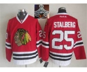 NHL Chicago Blackhawks #25 stalberg Red 2015 Stanley Cup Champions jerseys