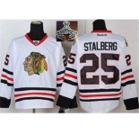 NHL Chicago Blackhawks #25 stalberg White 2015 Stanley Cup Champions jerseys