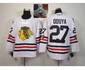 NHL Chicago Blackhawks #27 Johnny Oduya 2015 Winter Classic White 2015 Stanley Cup Champions jerseys