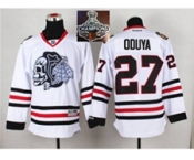 NHL Chicago Blackhawks #27 Johnny Oduya White(White Skull) 2014 Stadium Series 2015 Stanley Cup Champions jerseys
