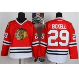 NHL Chicago Blackhawks #29 Bickell Red 2015 Stanley Cup Champions jerseys