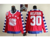 NHL Chicago Blackhawks #30 ED belfour all star 75th Anniversary red CCM 2015 Stanley Cup Champions jerseys