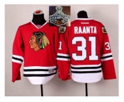 NHL Chicago Blackhawks #31 Antti Raanta Red 2014 Stadium Series 2015 Stanley Cup Champions jerseys