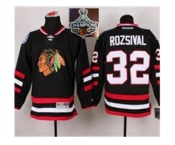 NHL Chicago Blackhawks #32 Michal Rozsival Black 2014 Stadium Series 2015 Stanley Cup Champions jerseys