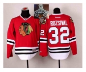 NHL Chicago Blackhawks #32 Michal Rozsival Red 2014 Stadium Series 2015 Stanley Cup Champions jerseys