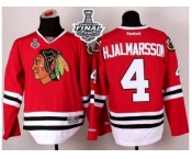 NHL Chicago Blackhawks #4 Nikals Hjalmarsson Red 2015 Stanley Cup Stitched Jerseys
