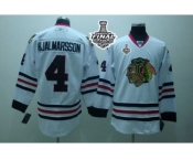 NHL Chicago Blackhawks #4 Nikals Hjalmarsson White 2015 Stanley Cup Stitched Jerseys