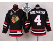 NHL Chicago Blackhawks #4 Niklas Hjalmarsson Black 2014 Stadium Series 2015 Stanley Cup Stitched Jerseys
