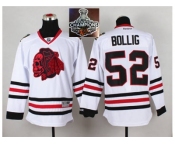 NHL Chicago Blackhawks #52 Brandon BOLLIG White(Red Skull) 2014 Stadium Series 2015 Stanley Cup Champions jerseys