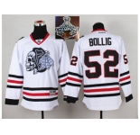 NHL Chicago Blackhawks #52 Brandon BOLLIG White(White Skull) 2014 Stadium Series 2015 Stanley Cup Champions jerseys