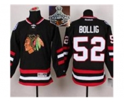 NHL Chicago Blackhawks #52 Brandon Bollig Black 2014 Stadium Series 2015 Stanley Cup Champions jerseys